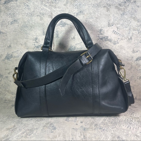 Madewell Handbags - Madewell The Glasgow Satchel Black Leather